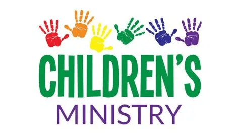 A colorful banner announcing Children’s Ministry programming.